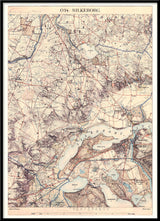 Vintage City Map of Silkeborg, Denmark