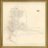 Vintage City Map of Vejle, Denmark