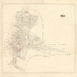 Vintage City Map of Vejle, Denmark