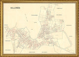 Vintage City Map of Hillerød, Denmark