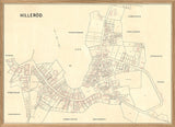 Vintage City Map of Hillerød, Denmark