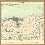 Vintage City Map of Holbæk, Denmark