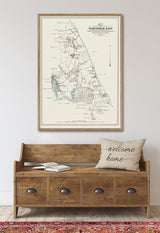 Vintage parish map of Hørsholm