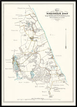 Vintage parish map of Hørsholm