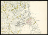 Vintage City Map of Historic Copenhagen