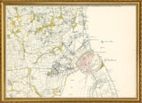 Vintage City Map of Historic Copenhagen