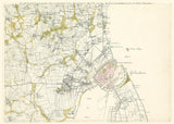 Vintage City Map of Historic Copenhagen