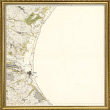 Vintage Map of Køge & Køge Bay