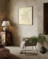 Vintage city map of Slagelse, Denmark