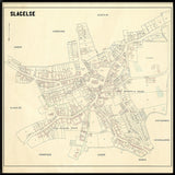 Vintage city map of Slagelse, Denmark