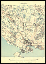 Vintage City Map of Vordingborg, Denmark