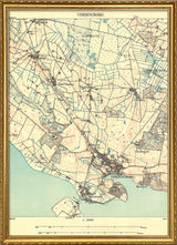 Vintage City Map of Vordingborg, Denmark