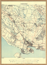 Vintage City Map of Vordingborg, Denmark