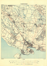 Vintage City Map of Vordingborg, Denmark