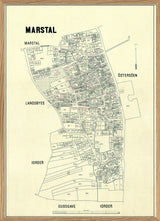 Vintage City Map of Marstal, Denmark