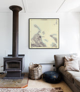 Vintage City Map of Ærøskøbing, Denmark