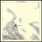 Vintage City Map of Ærøskøbing, Denmark