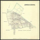 Vintage City Map of Ærøskøbing, Denmark