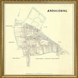 Vintage City Map of Ærøskøbing, Denmark