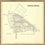 Vintage City Map of Ærøskøbing, Denmark