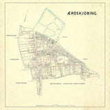Vintage City Map of Ærøskøbing, Denmark