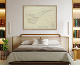 Vintage Map of Anholt, Denmark