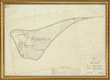 Vintage Map of Anholt, Denmark