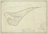 Vintage Map of Anholt, Denmark