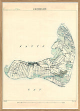 Vintage Map of Endelave, Denmark