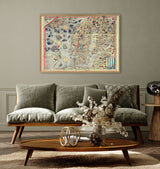 Vintage Nautical Map of Scandinavia