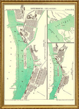 Vintage City map of Gothenburg