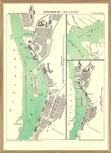 Vintage City map of Gothenburg