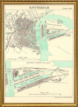 Vintage City Map of Rotterdam