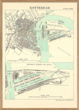 Vintage City Map of Rotterdam