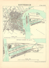 Vintage City Map of Rotterdam