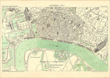 Vintage City Map of Antwerpen