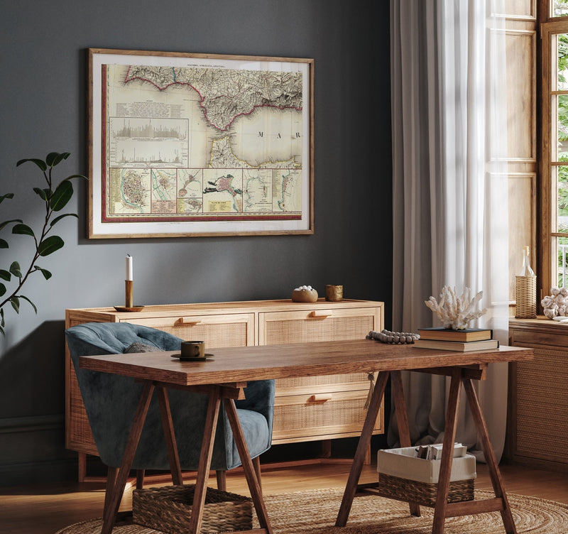 Algarve, Andalusia, Granada - Map