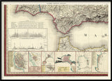 Algarve, Andalusia, Granada - Map