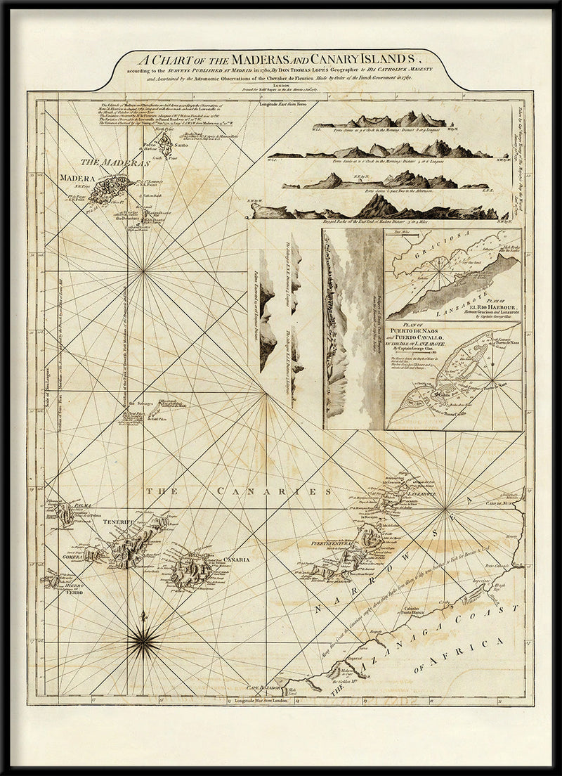 Madeira and Canary Island - Map