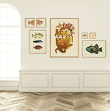 Blotched Bigeye (Priacanthus Carolinus) Head. Mini Print