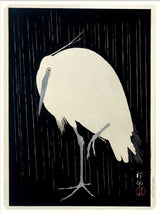 Crane on Black - Outlet