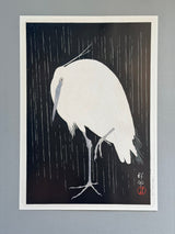 Crane on Black - Outlet
