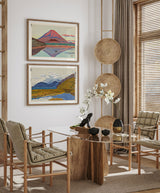 View of the sacred peak of mount Fuji