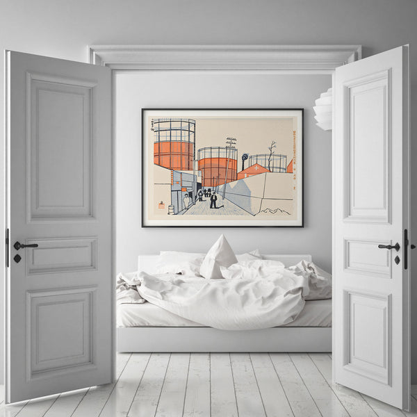 Storage tanks in Senju neighbourhood