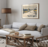 The riverway of a lumber yard in Fukagawa ward