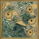 Green Tile with Fish II.