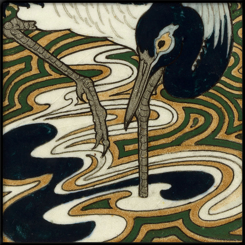 Tile with Heron III.
