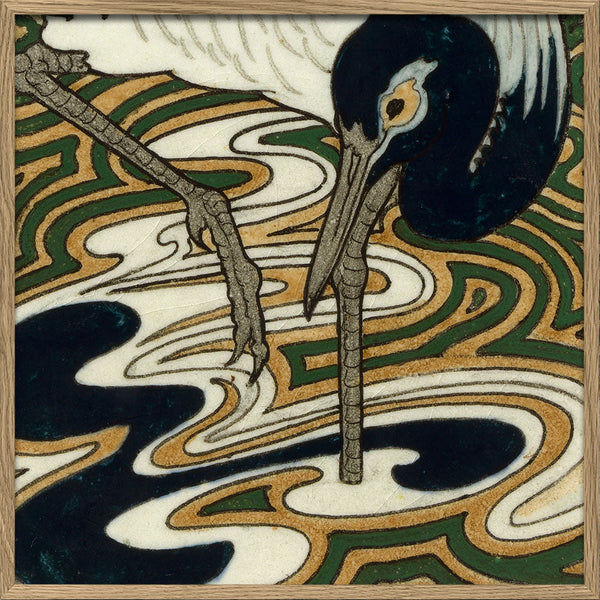 Tile with Heron III.