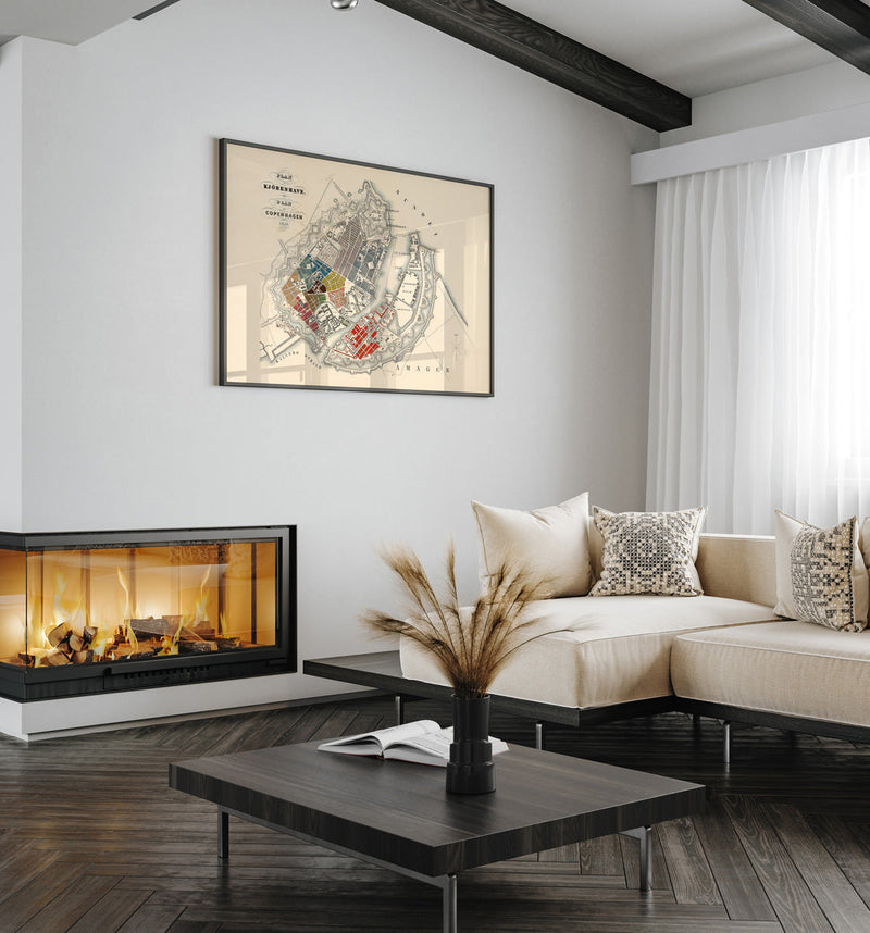 Map of Copenhagen 1853