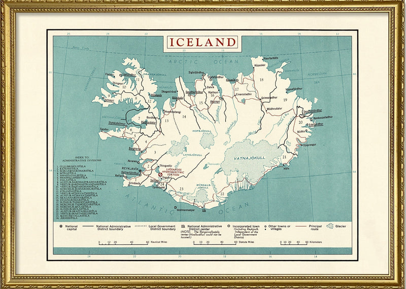 Map of Iceland
